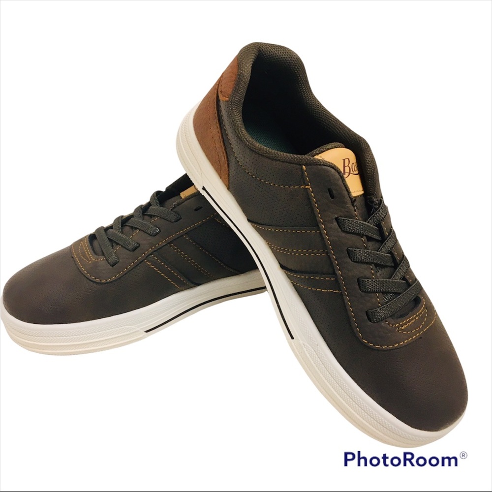 G.H. BASS & CO. Slip-On Laced Shoe Boy's Size 3 Kid's Medium Width Brown/Tan NEW - Picture 15 of 16
